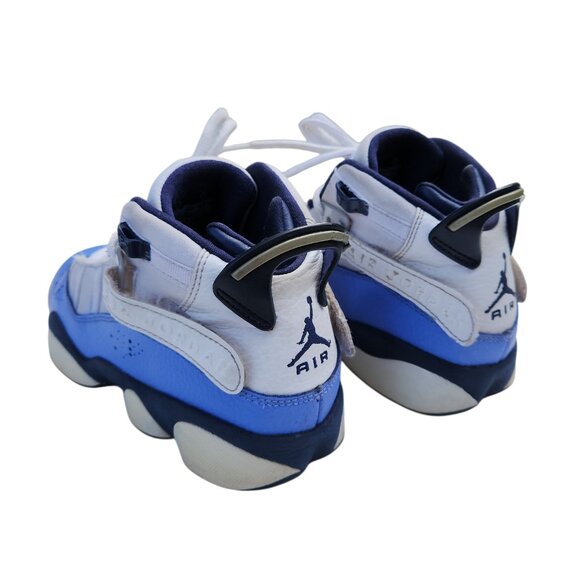 Air Jordan 6 Rings GG UNC White Blue 323399-115 Sneakers Shoes 4Y - Picture 4 of 10